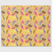 Bright Birds Wrapping Paper Geschenkpapier (Flach)