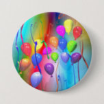 Bright Birthday Balloons Button<br><div class="desc">Bright Birthday Balloons</div>