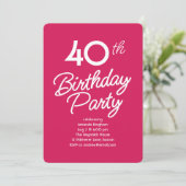 Bright Birthday Party Invitation Einladung (Stehend Vorderseite)