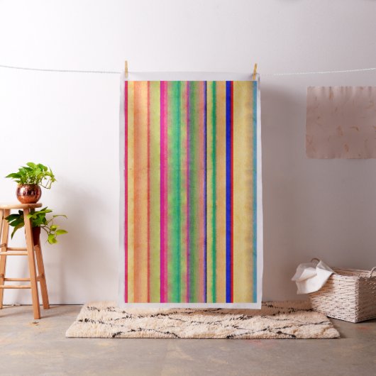 Bright Bleche Wasserfarben Streifen Gewebe Stoff (Beispiel)