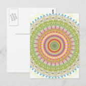 Bright Blessings Mandala Postkarte (Vorne/Hinten)