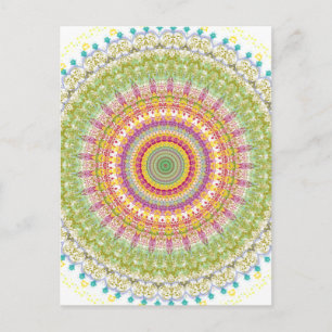 Bright Blessings Mandala Postkarte