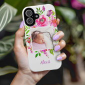 Bright Blogs Custom Foto Monogram iPhone 16 Hülle