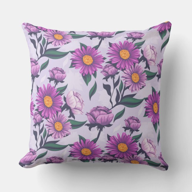 Bright Bloom Accent Pillow Kissen (Vorderseite)