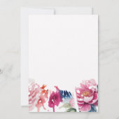 Bright Bloom Blossom Hochzeit Einladung (Rückseite)