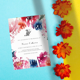 Bright Bloom Blossom Hochzeit Einladung