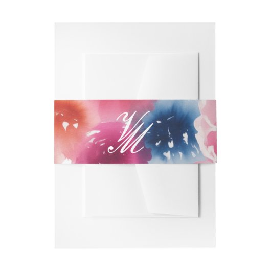 Bright Bloom Blossom Hochzeit Einladungsbanderole (Vorderseite Beispiel)