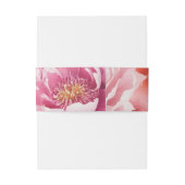 Bright Bloom Blossom Hochzeit Einladungsbanderole (Rückseitenbeispiel)