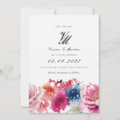 Bright Bloom Blossom Save the Date Einladung (Vorderseite)