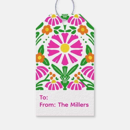 Bright Blooms Birthday Cheer! Geschenkanhänger (Rückseite)