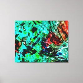 Bright blue abstract Stretched Canvas Print,Bright Leinwanddruck