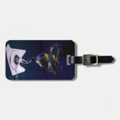 Bright Blue Alcohol Cocktail Martini Gepäckanhänger (Vorderseite horizontal)