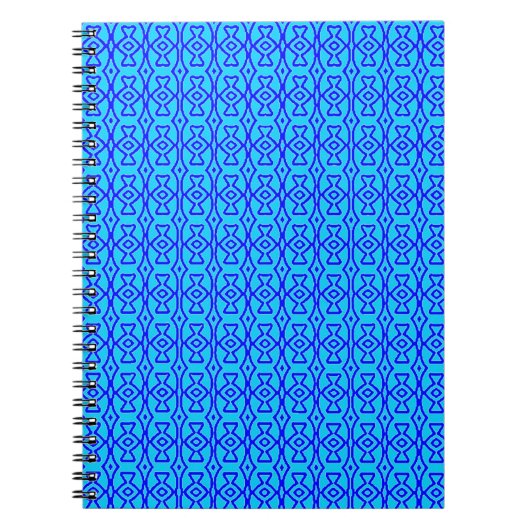 Bright Blue Batik Notizblock (Vorderseite)