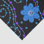 Bright Blue Boho Style Decoupage Seidenpapier (Ausschnitt)