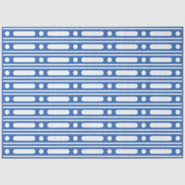 Bright Blue Bone Inlay Border Dots Decoupage Paper Seidenpapier