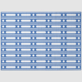 Bright Blue Bone Inlay Border Dots Decoupage Paper Seidenpapier