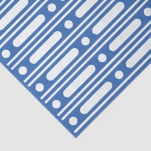 Bright Blue Bone Inlay Border Dots Decoupage Paper Seidenpapier (Detail)