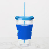 Bright Blue Celebration Star Acryltrinkbecher (Rechts)