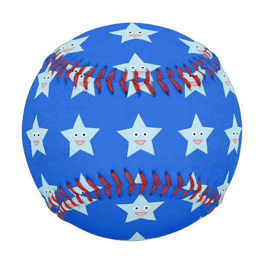 Bright Blue Celebration Star Baseball (Vorderseite)