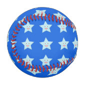 Bright Blue Celebration Star Baseball (Vorderseite Links)