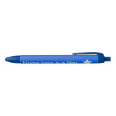 Bright Blue Celebration Star Custom Pen Kugelschreiber (Oberseite)