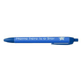 Bright Blue Celebration Star Custom Pen Kugelschreiber (Unterseite)