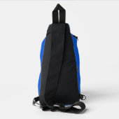 Bright Blue Celebration Star Gemustert Crossbody Bag (Rückseite)
