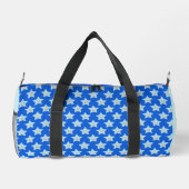 Bright Blue Celebration Star Gemustert Duffle Bag (Rückseite)