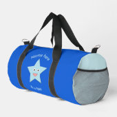 Bright Blue Celebration Star Gemustert Duffle Bag (Rechte Ecke)