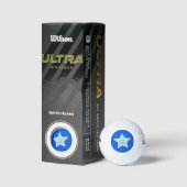Bright Blue Celebration Star Golf Ball (Verpackungen)
