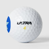 Bright Blue Celebration Star Golf Ball (Logo)