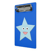 Bright Blue Celebration Star Mini Clipboard Klemmbrett (Gewinkelt2)