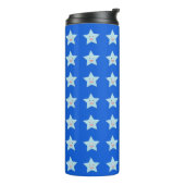 Bright Blue Celebration Star Thermal Tumbler Thermosbecher (Nach links gedreht)