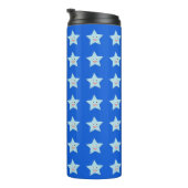 Bright Blue Celebration Star Thermal Tumbler Thermosbecher (Nach rechts gedreht)