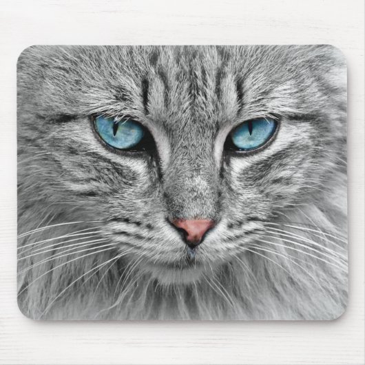 Bright Blue Eyes | Monochrome | Katapportrait Mousepad (Vorne)