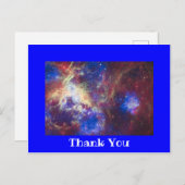 Bright Blue Foto Border Vielen Dank Postkarte (Vorne/Hinten)