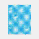 Bright Blue Gingham Pattern Fleecedecke (Vorderseite)