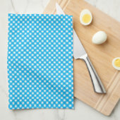 Bright Blue Gingham Pattern Geschirrtuch (Viertel Falte)