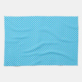 Bright Blue Gingham Pattern Geschirrtuch (Horizontal)
