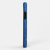 Bright Blue Glitter Sparkles Case-Mate iPhone Hülle (Hinten/Rechts)