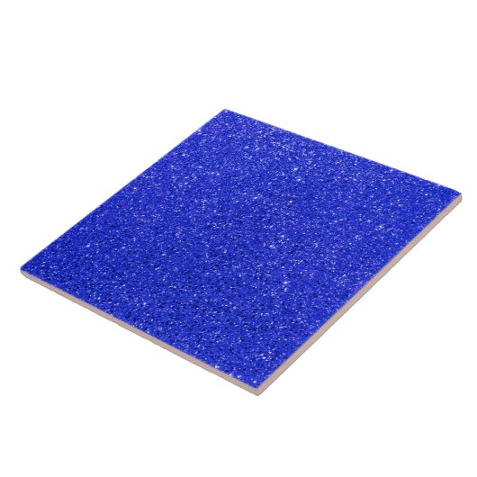 Bright Blue Glitzer Fliese (Seite)