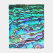 Bright Blue Green Paua Abalone Muschel Blanket Fleecedecke (Vorderseite)