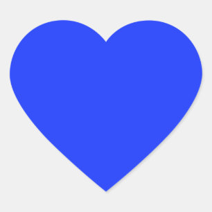 Bright Blue Heart Sticker