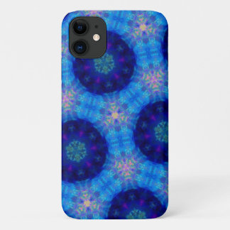 Bright Blue Hexagon Kaleidoscope Pattern Case Mate