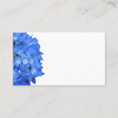 Bright Blue Hydrangea Floral Blank Platzkarten (Vorderseite)
