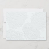 Bright Blue Hydrangea Probe Dinner Einladung (Rückseite)