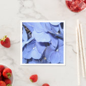 Bright Blue Hydrangea Standard Cocktail Napkins Serviette (Beispiel)