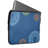 Bright Blue Kariert Scottop Computer Sleeve (Vorne Rechts)