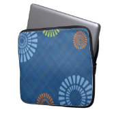 Bright Blue Kariert Scottop Computer Sleeve (Vorderseite Links)