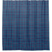 Bright Blue Kariert St Andrews Scottish Tartan Duschvorhang (Vorderseite)